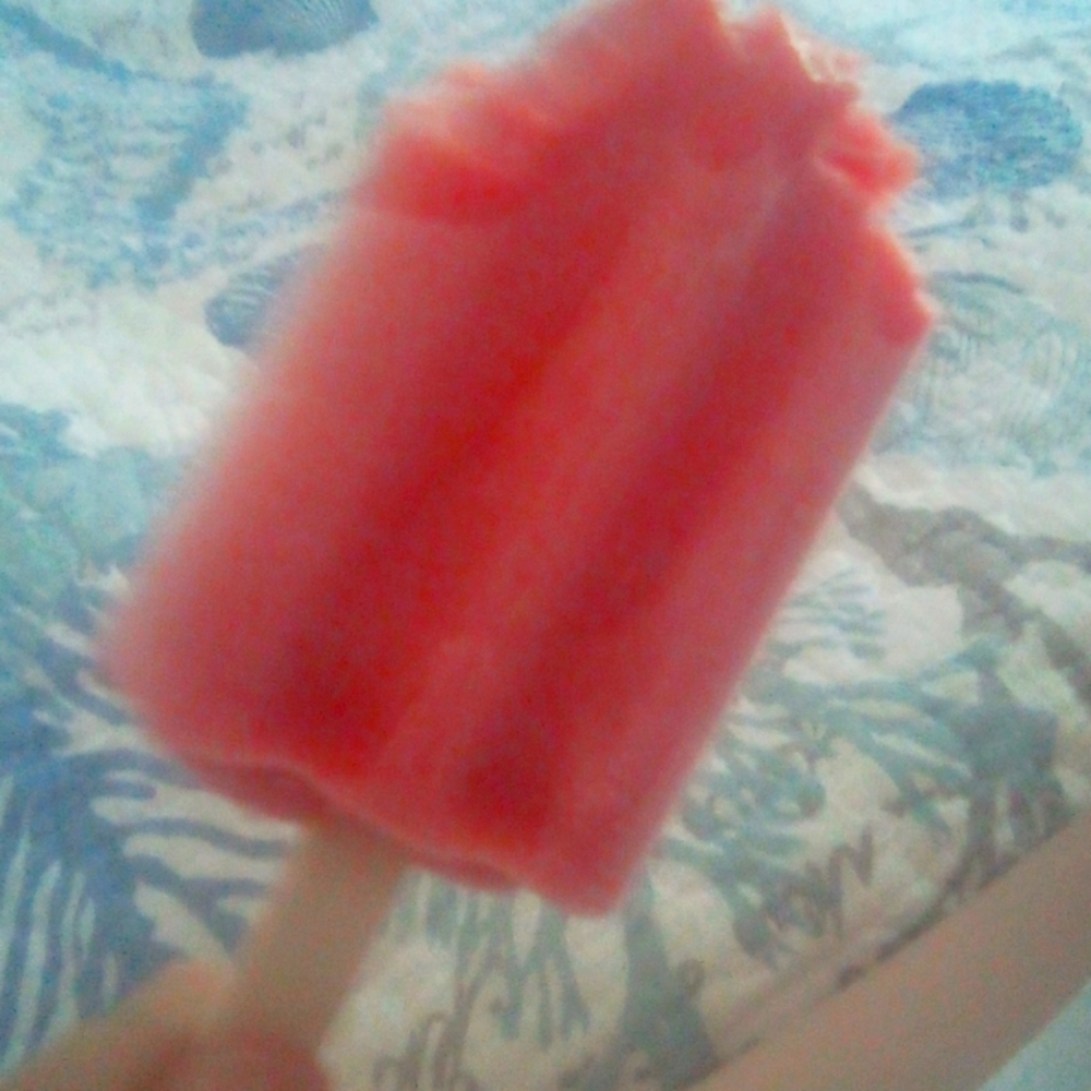 Half eaten popsicle